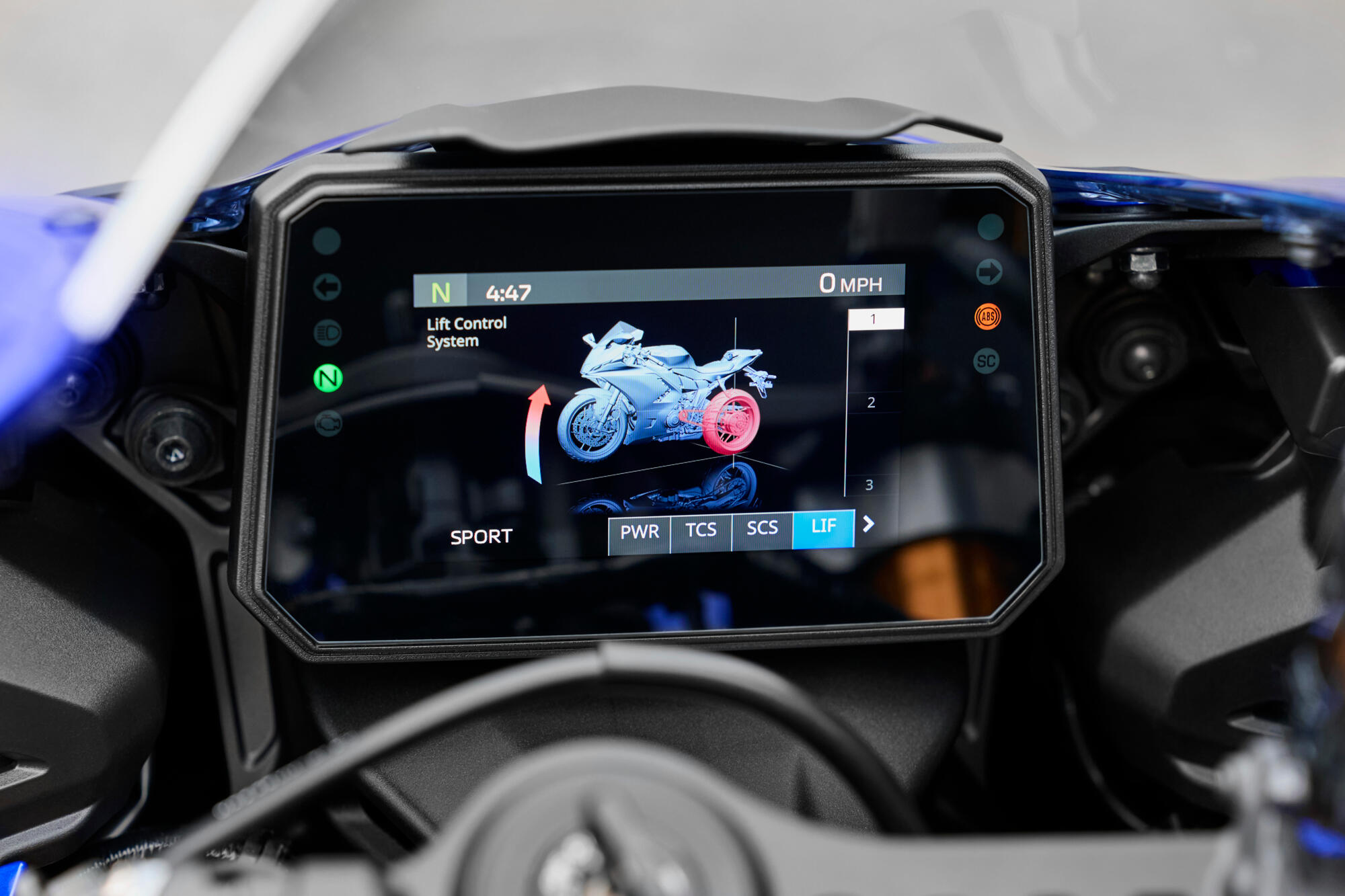 Режими потужності, система керування стартом і система регулювання підйому переднього колеса 